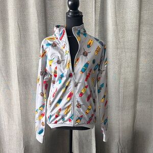 adidas Women's Multicolor Surfboard Bomber Jacket